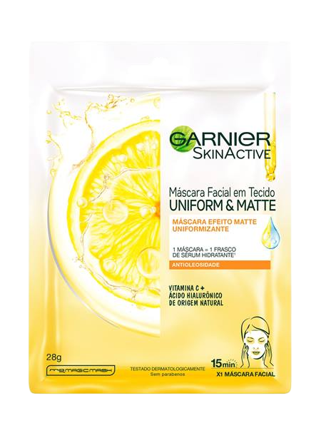 Imagem Máscara Facial Vitamina C Garnier Skin Uniform&Matte | Garnier